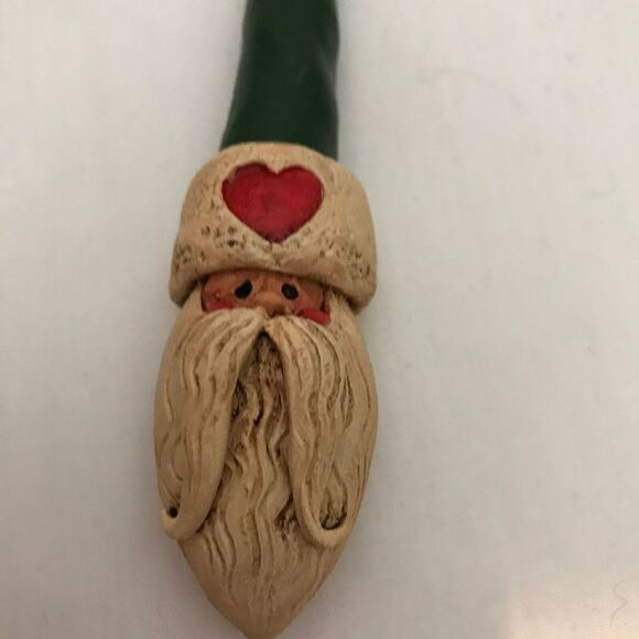 #1297 Santa Clause resin Mop green cap ornament  7 X 1 - Picture 7 of 7